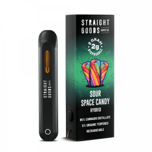 *NEW* Straight Goods 2 GRAM Disposables – Sour Space Candy (Hybrid)