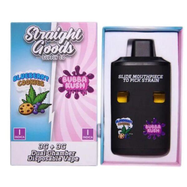 Straight Goods 6G Disposable Pen - Blueberry Cookies (Indica) x Bubba Kush (Indica)