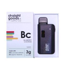 Straight Goods 3g Disposable Vape - Blueberry Candy (Hybrid)
