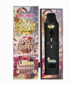 Burn 9G Triple Threat Vape Pen – Golden Goat / Apple Fritter / Lemon Cherry Gelato
