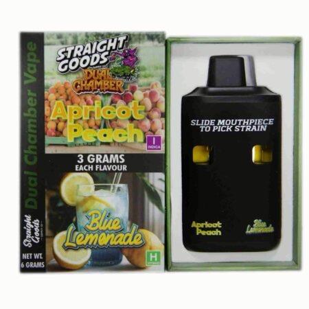 Straight Goods 6G Dual Chamber Vape - Apricot Peach + Blue Lemonade