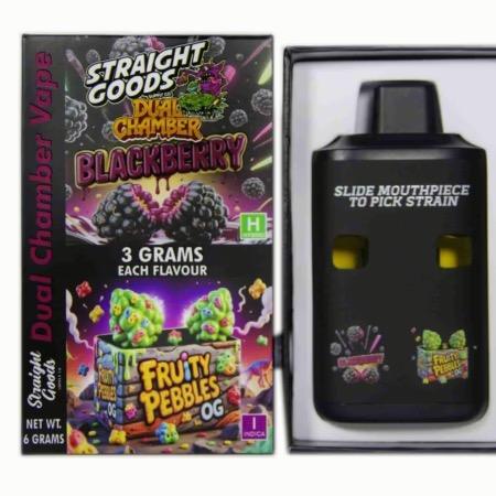 Straight Goods 6G Dual Chamber Vape - Blackberry + Fruity Pebbles OG