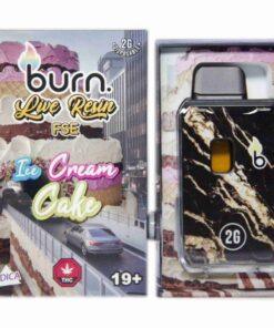 Burn 2G Live Resin FSE Disposable - Ice Cream Cake