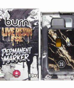 Burn 2G Live Resin FSE Disposable - Permanent Marker