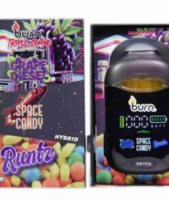 Burn 3G Triple Combo Vape - Grape Diesel + Space Candy + Runtz