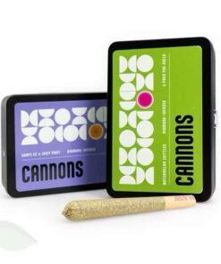 Cannons diamond-infused 5 pack pre-rolls in collectible tins