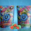 Sky High Edibles – Blue Raspberry + Watermelon 3000mg cannabis-infused gummies in vibrant packaging with colorful gummies displayed.