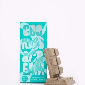 Euphoria Psychedelics Cookies & Cream 3000mg packaging with a chocolate bar, ideal for cannabis enthusiasts in Fraser Valley.