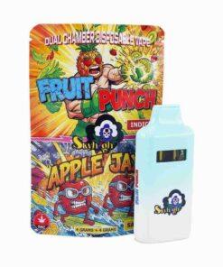 Sky High 8G Dual Chamber Disposable Vape – Fruit Punch + Apple Jax