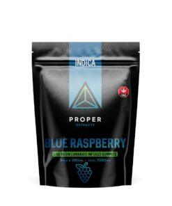 Proper Extracts 1080mg Live Resin Gummies Blue Raspberry Indica