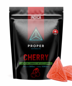 Proper Extracts 1080mg Live Resin Gummies Cherry Indica