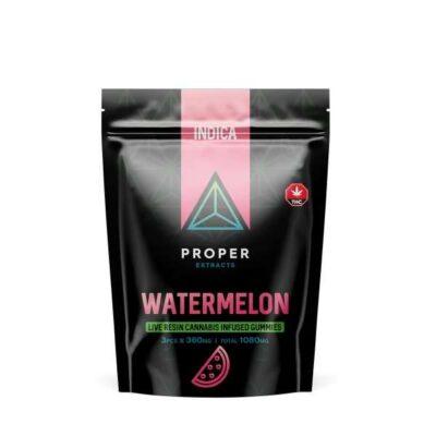 Proper Extracts 1080mg Live Resin Gummies Watermelon Indica