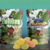 Sky High Edibles World of Flavor Europe Gummies 1200mg THC sour green apple strawberry and pear