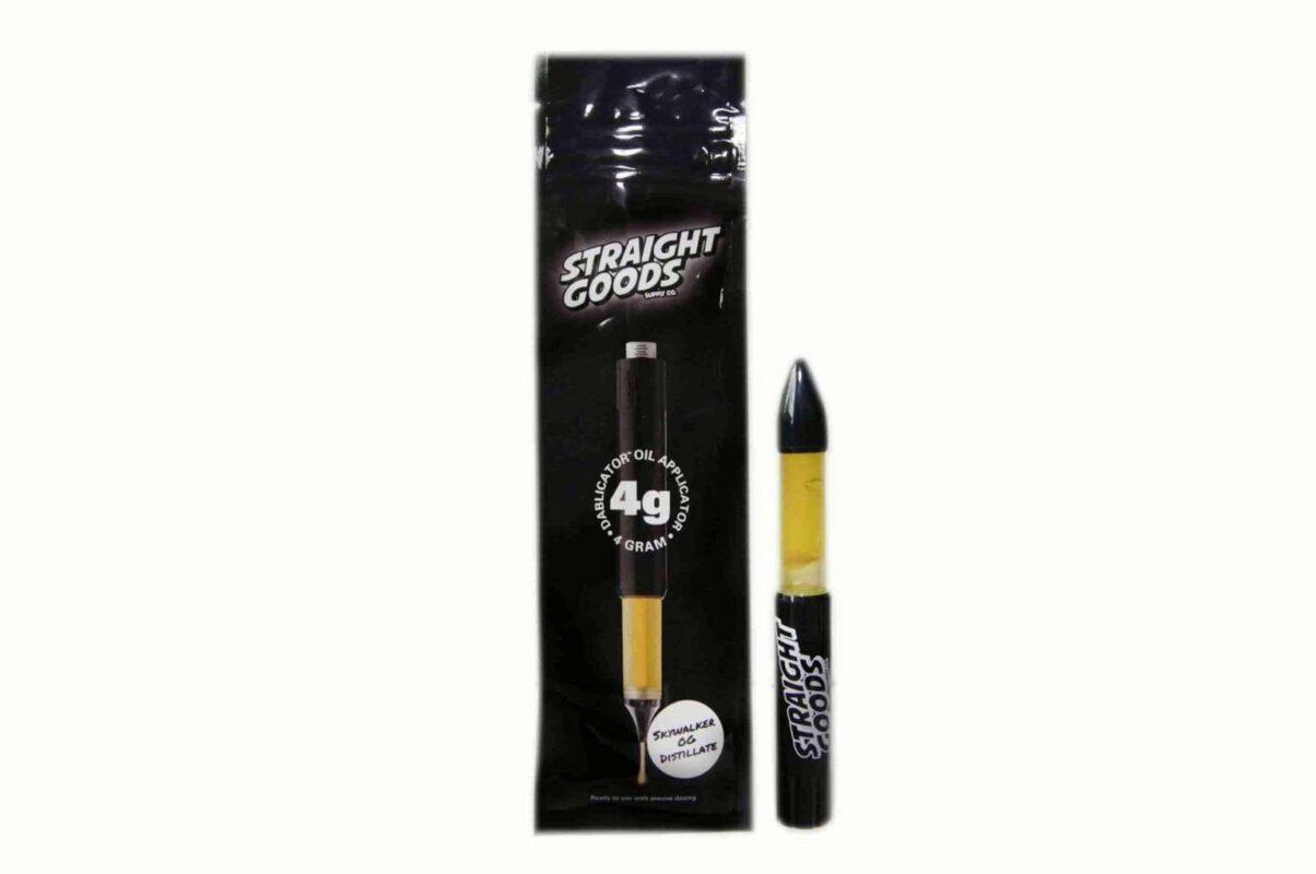 Straight Goods 4G Dablicator Skywalker OG distillate oil applicator with packaging