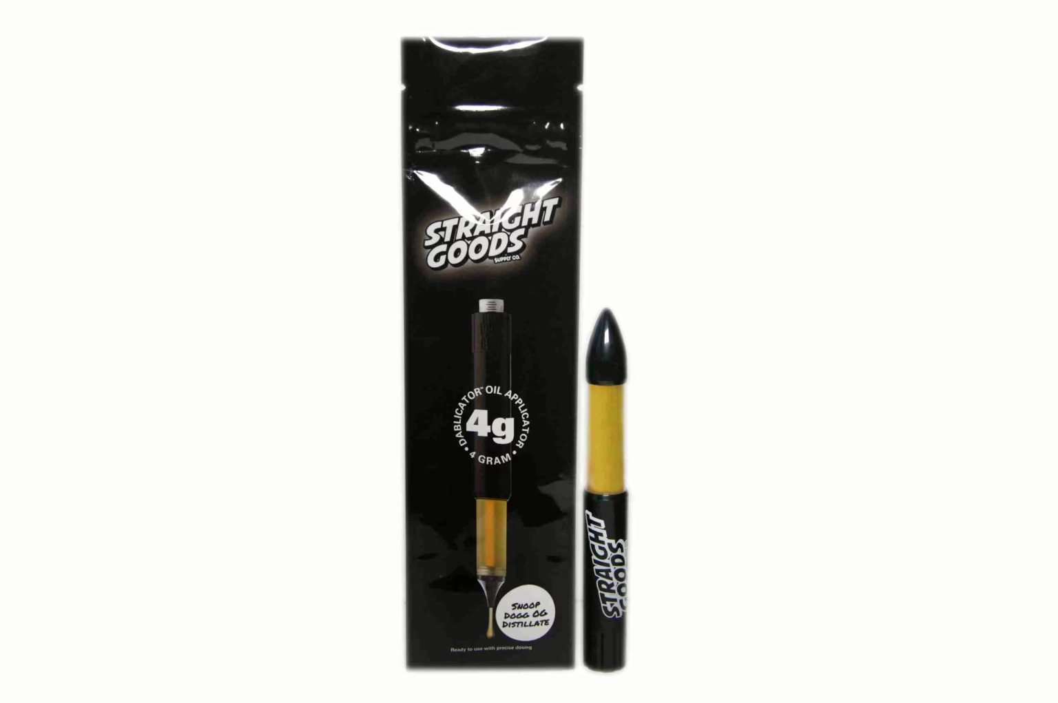 Straight Goods 4G Dablicator Snoop Dogg OG distillate oil applicator with packaging