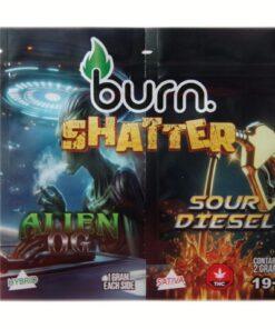 Burn Shatter 2G - Alien OG (H) x Sour Diesel (S)