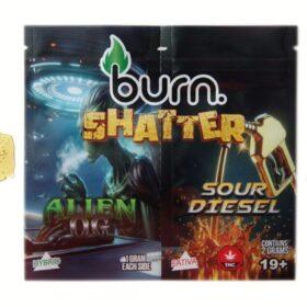 Burn Shatter 2G - Alien OG (H) x Sour Diesel (S)