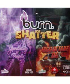 Burn Shatter 2G - Grandaddy Purple (I) x High Octane OG (H)