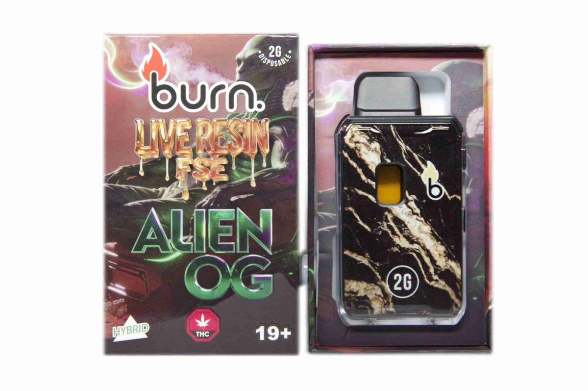 Burn 2G Live Resin FSE Disposable Vape - Alien OG (H)