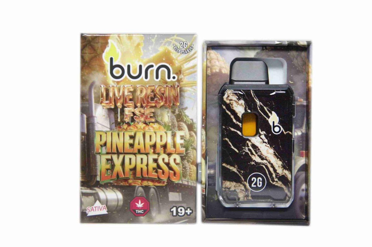 Burn 2G Live Resin FSE Disposable Vape - Pineapple Express (S)
