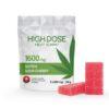 High Dose Extreme Strength Cherry fruit gummy package, 1600mg THC, sativa