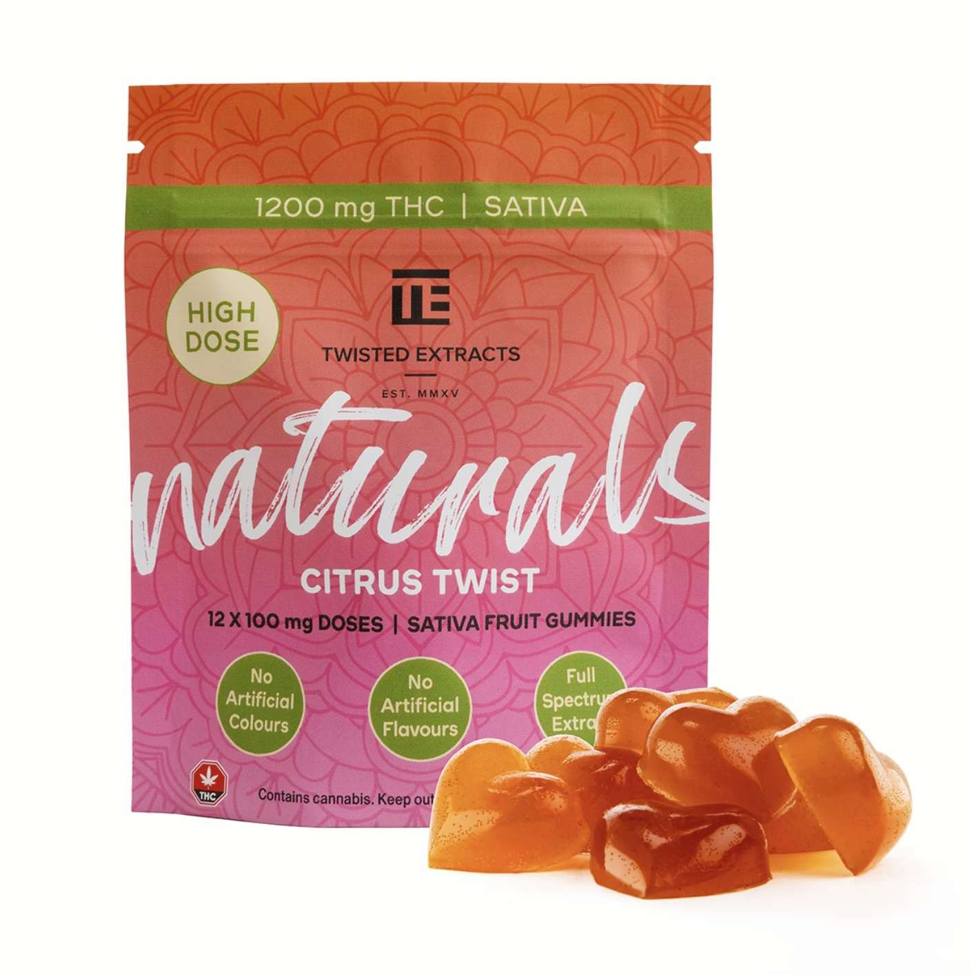 Twisted Extracts Naturals – Citrus Twist 1200mg (Sativa)
