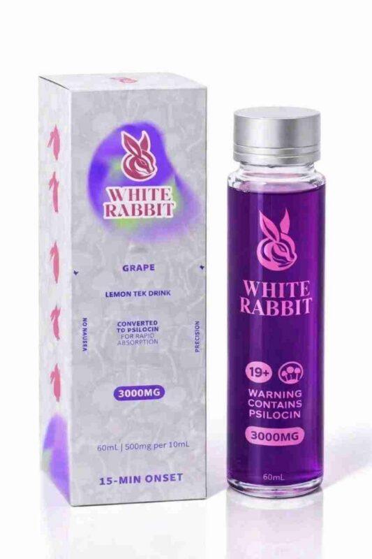 White Rabbit Lemon Tek Mushroom Drink - Grape 3000mg